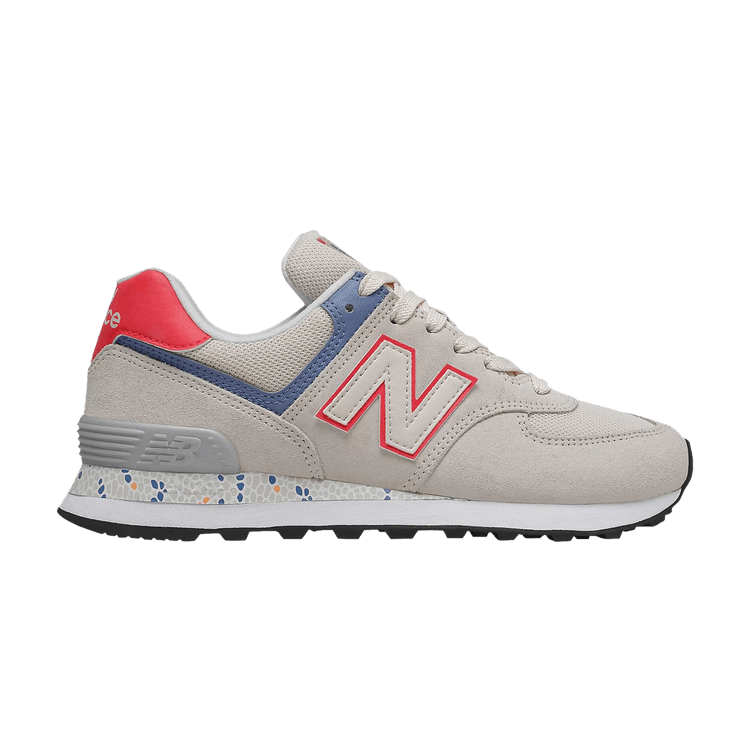 New Balance Wmns 574 'Raw Silk Vivid Coral' — Raw Silk/Vivid Coral
