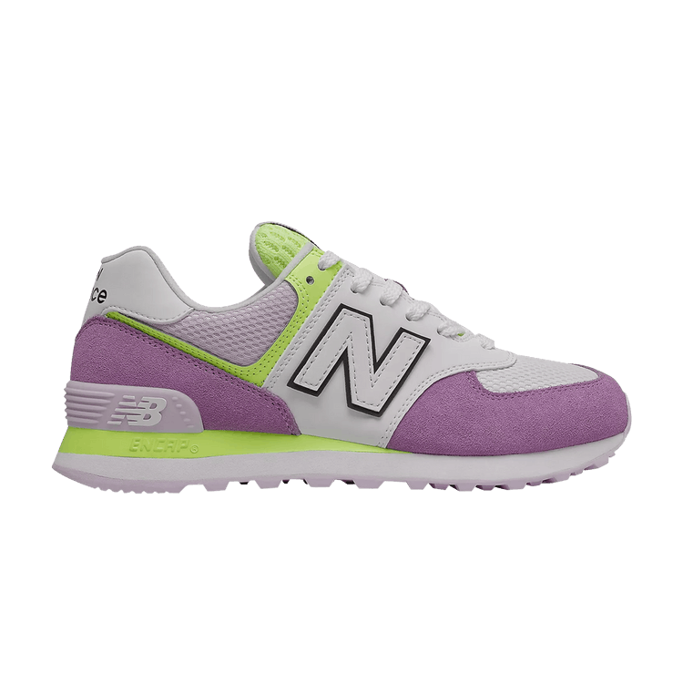 New Balance Wmns 574 'Purple Bleached Lime Glow' — Purple/Bleached Lime Glow