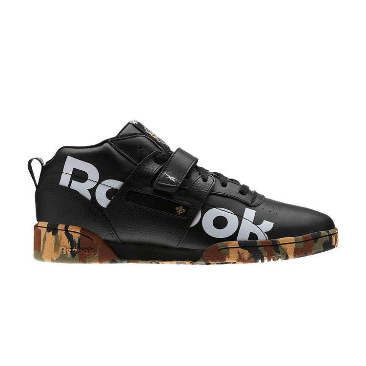 Reebok Workout Mid Strap '3:AM NOLA' — Black/White/Green