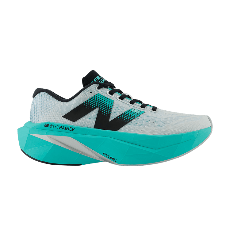 New Balance Wmns FuelCell SuperComp Trainer v3 'Cyber Jade' — White/Cyber Jade/Silver Metallic