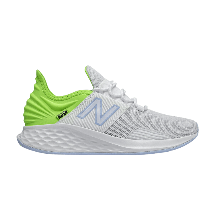New Balance Wmns Fresh Foam Roav 'White Lime Glo' — White/Lime Glo/Frost Blue