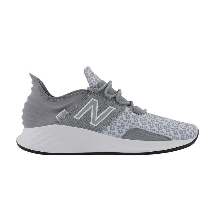 New Balance Wmns Fresh Foam Roav 2E Wide 'Moon Dust Leopard' — Moon Dust/Steel