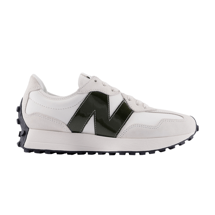 New Balance Wmns 327 'White Dark Green' — White/Dark Green