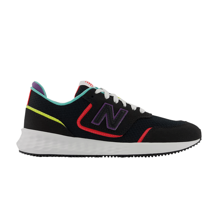 New Balance Wmns X-70 'Black Vivid Coral' — Black/Vivid Coral