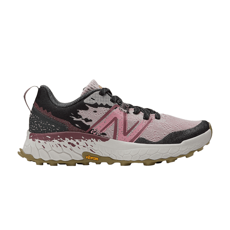 New Balance Wmns Fresh Foam X Hierro v7 Wide 'Stone Pink Blacktop' — Stone Pink/Blacktop/Washed Burgundy