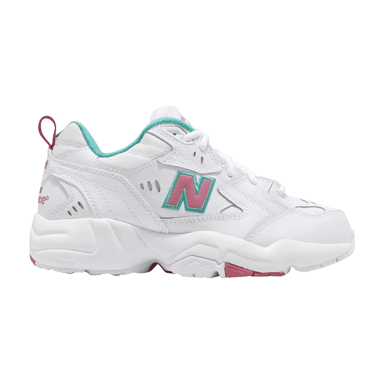 New Balance 608 Wide 'White Pink Green' — White/Pink/Green