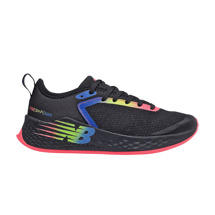New Balance Fresh Foam Fast v2 Big Kid 'Black Guava' — Black/Guava